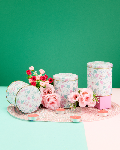 Lata Corações - 9,9 x 12,2 cm