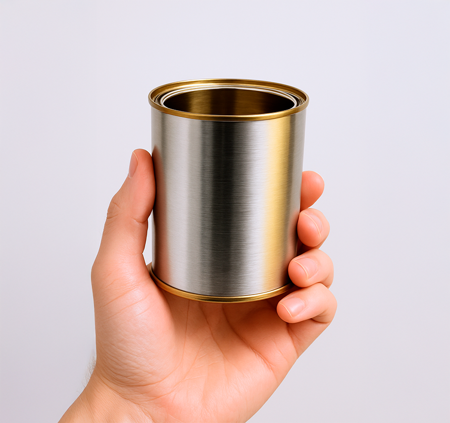 Lata Prata Plocoff 7,3 x 10,8 cm - Sem Tampa