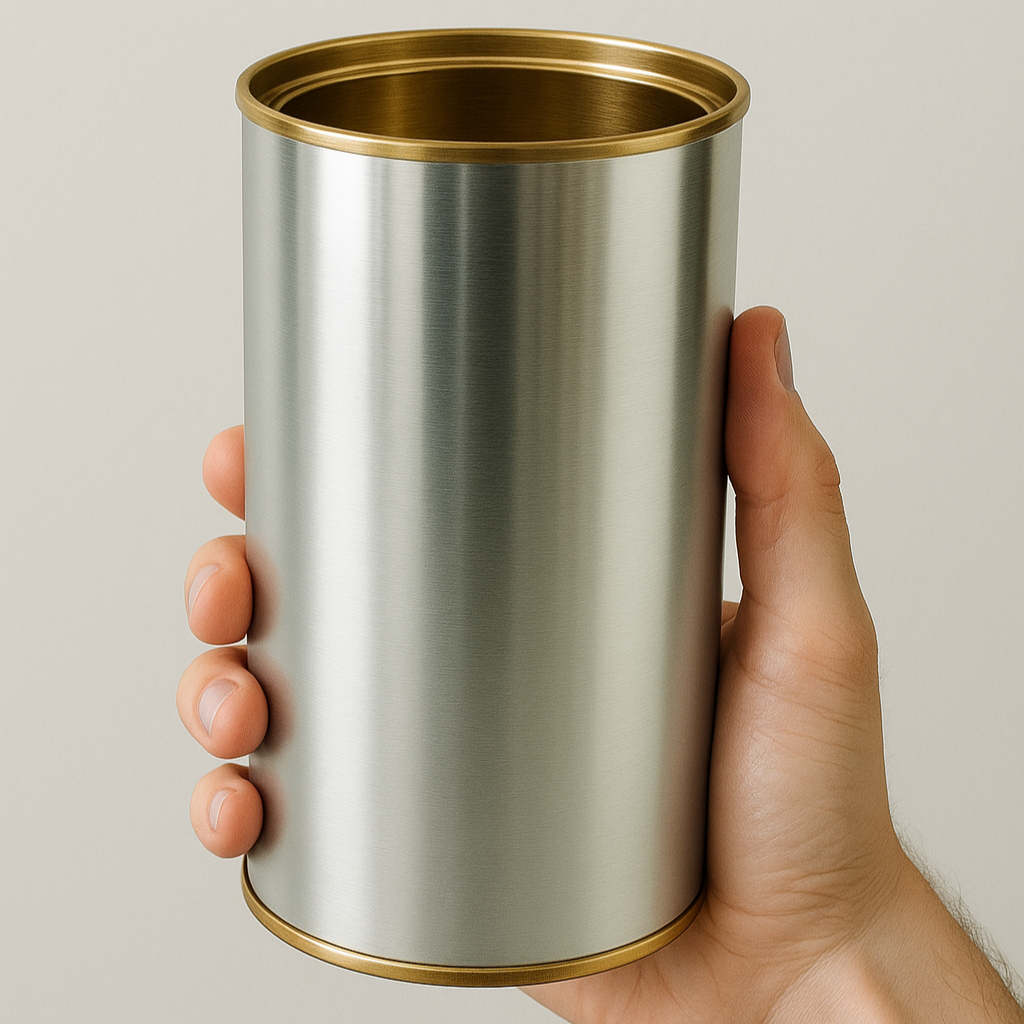 Lata Prata Plocoff 9,9 x 19,0 cm - sem tampa