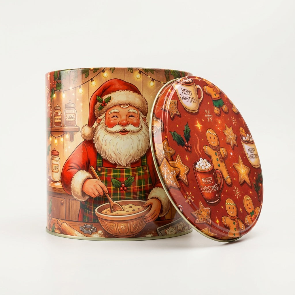 Lata Cookies Natal - 16,5 x 16,9 cm