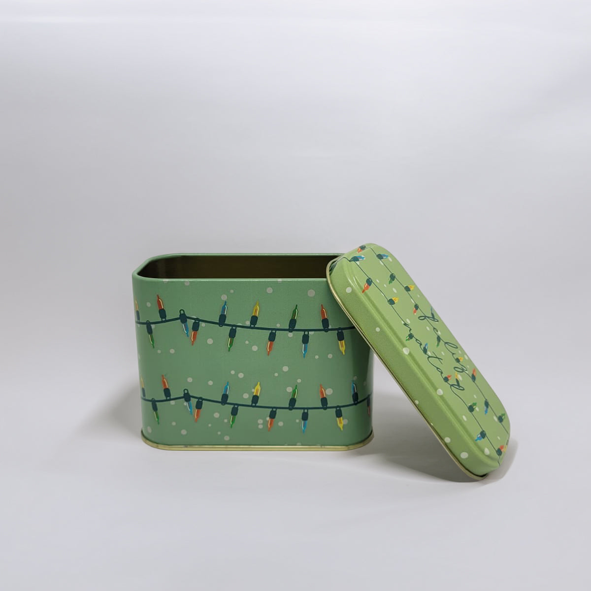 Lata Pisca-Pisca Natal - 8,5 x 11,5 x 6,0 cm