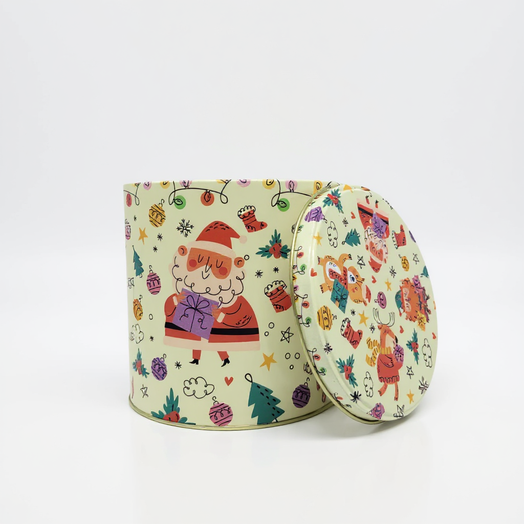 Lata Elementos Natal - 16,5 x 16,9 cm