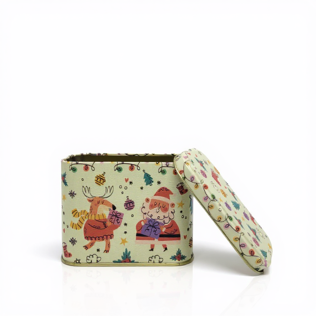 Lata Elementos Natal - 8,5 x 11,5 x 6,0 cm