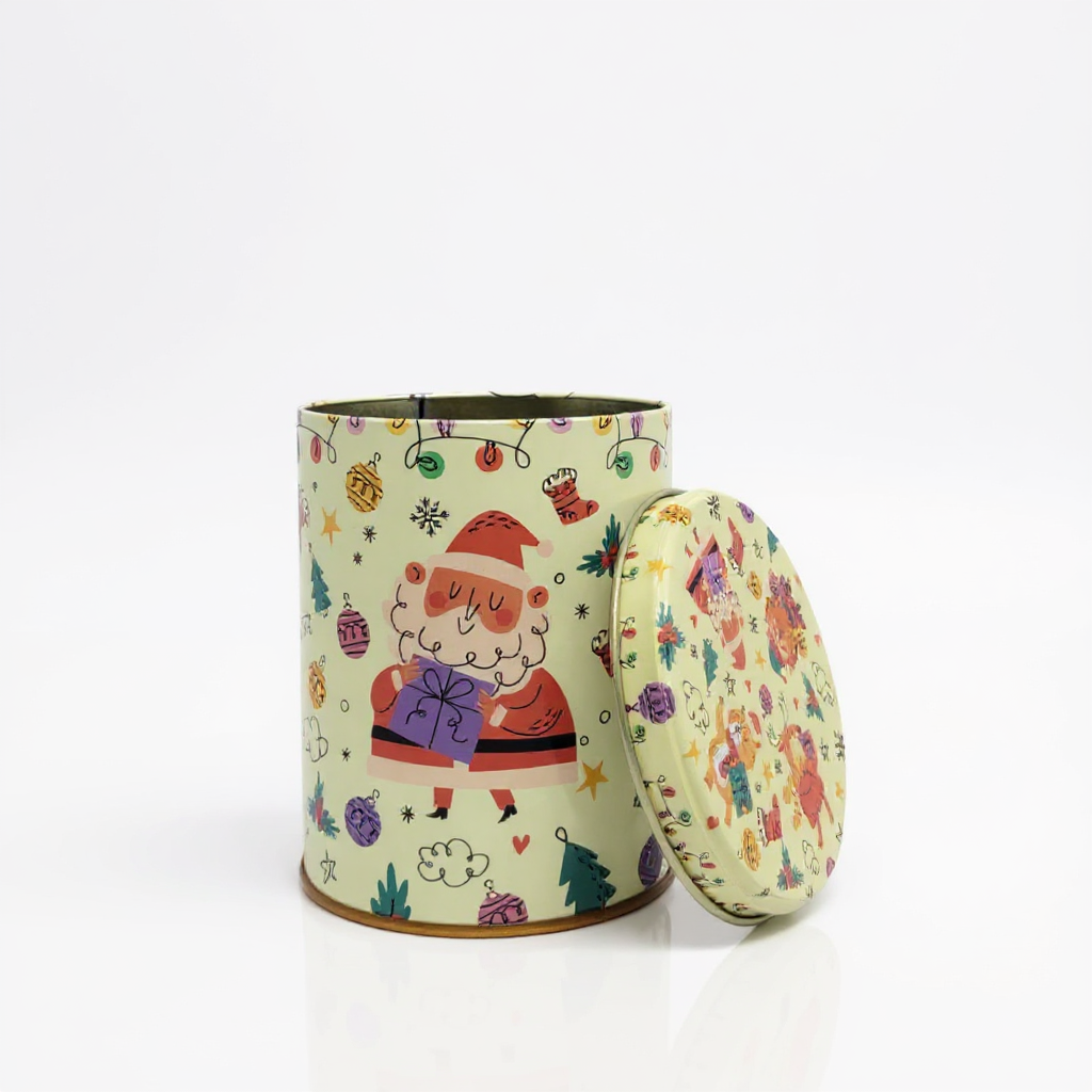 Lata Elementos Natal - 9,9 x 12,2 cm