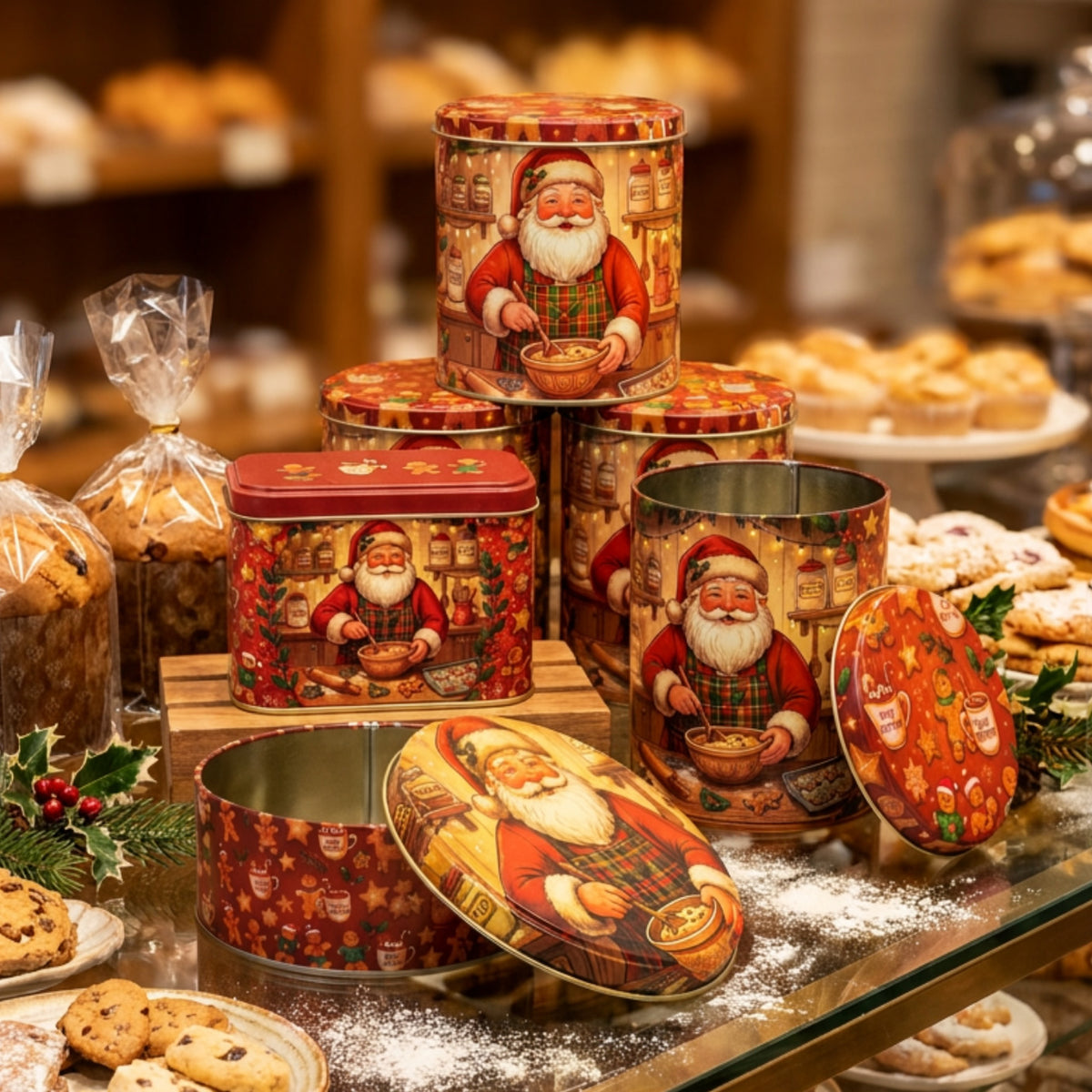 Lata Cookies Natal - 16,5 x 6,6 cm
