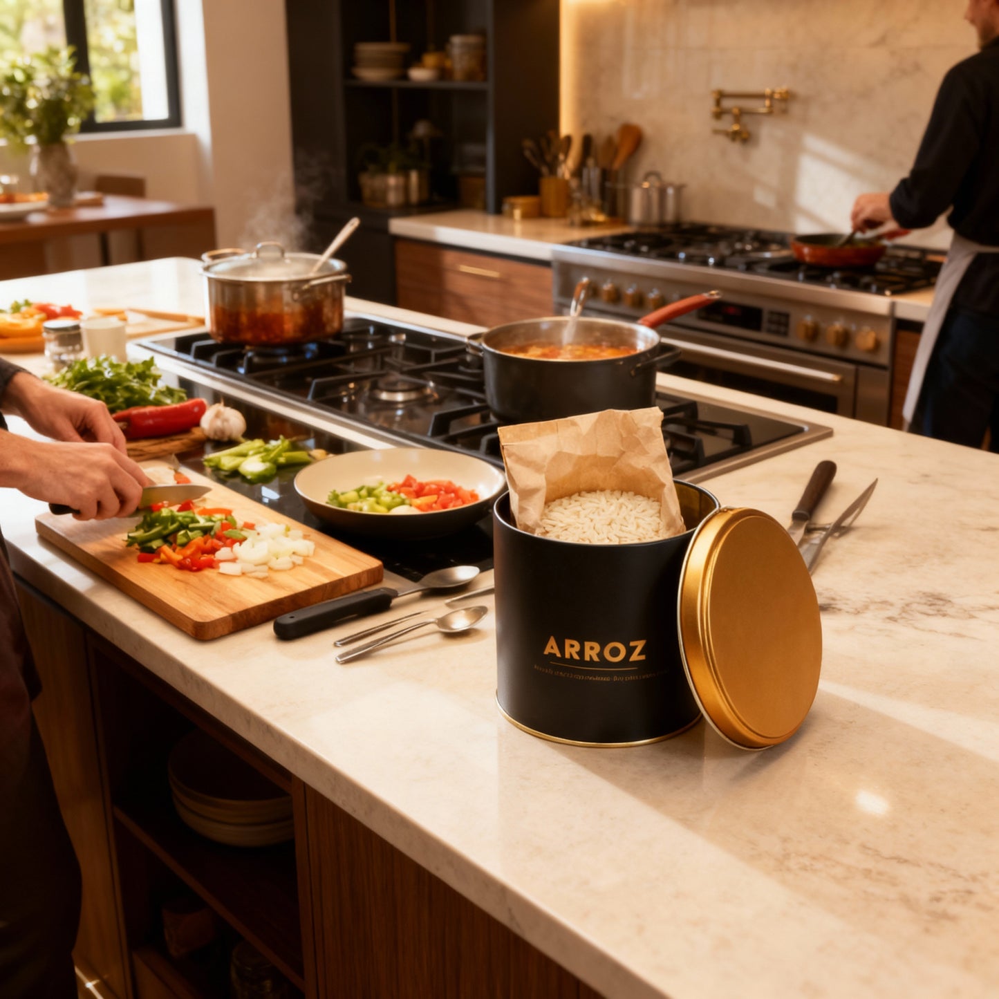 Lata Arroz Dourada - 12,7 x 13,0 cm