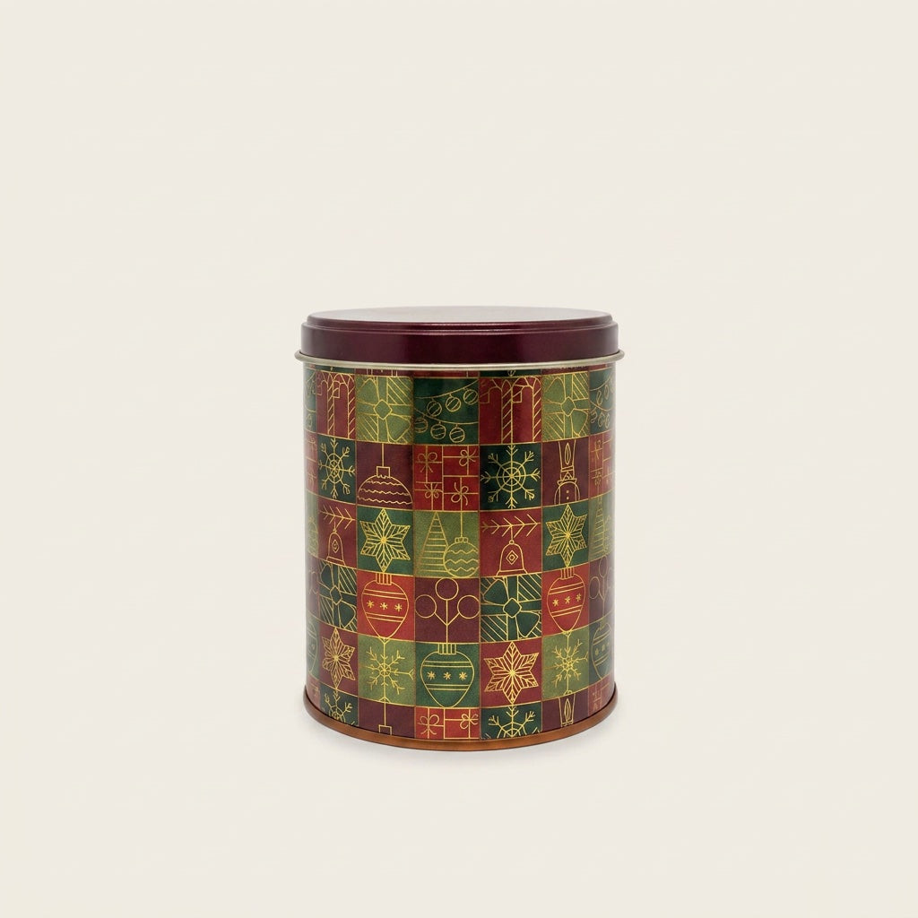 Lata Mosaico Natal - 9,9 x 12,2 cm