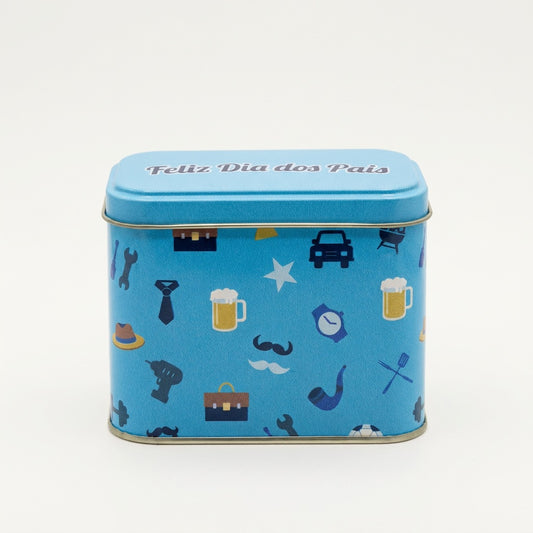 Lata Pais Azul - 8,5x11,5x6,0 cm