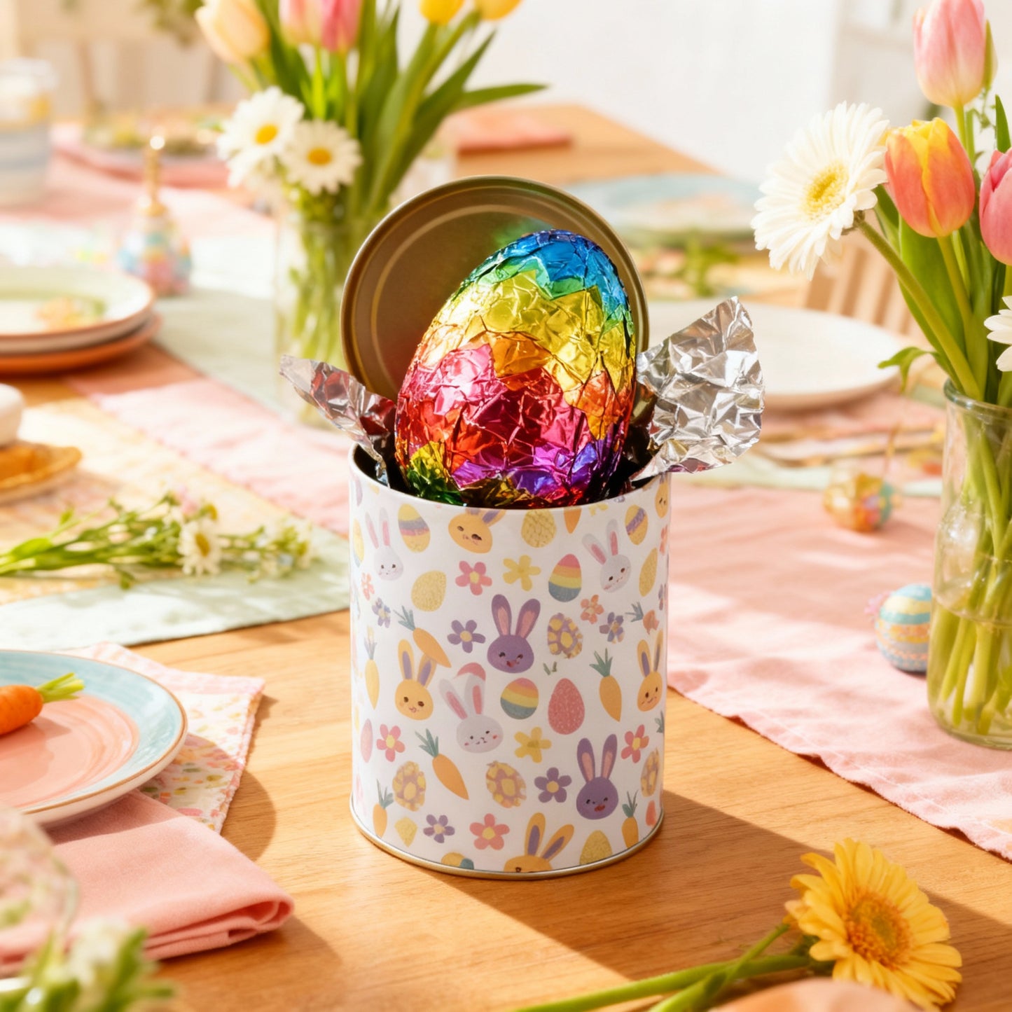 Lata Pascoa Colorida 12,7 x 19,0 cm  - Páscoa