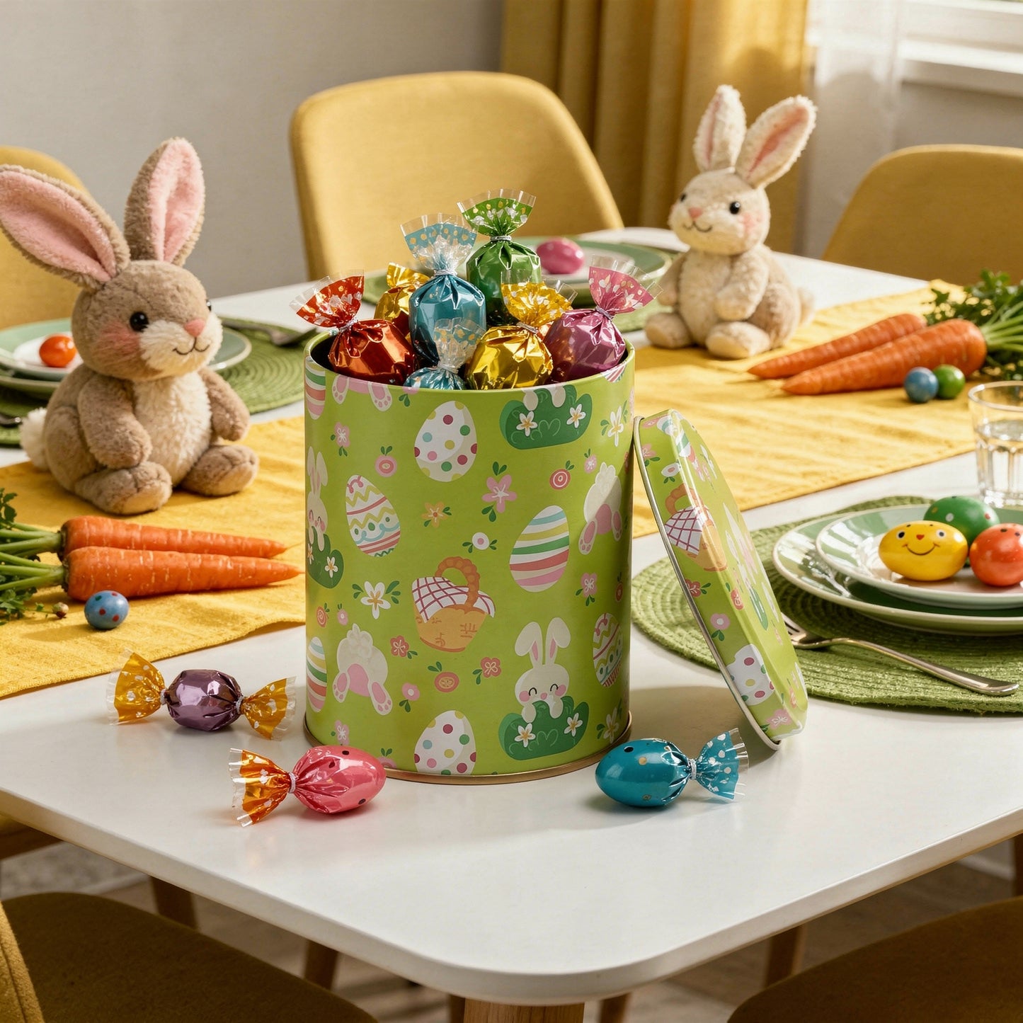 Lata Ovos Verdes 9,9 x 12,2 cm - Páscoa
