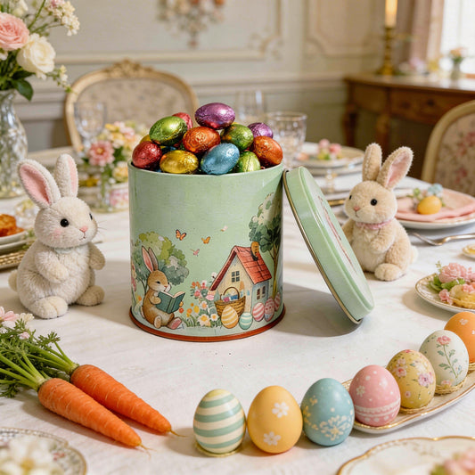 Lata Vintage 9,9 x 10,0 cm - Páscoa