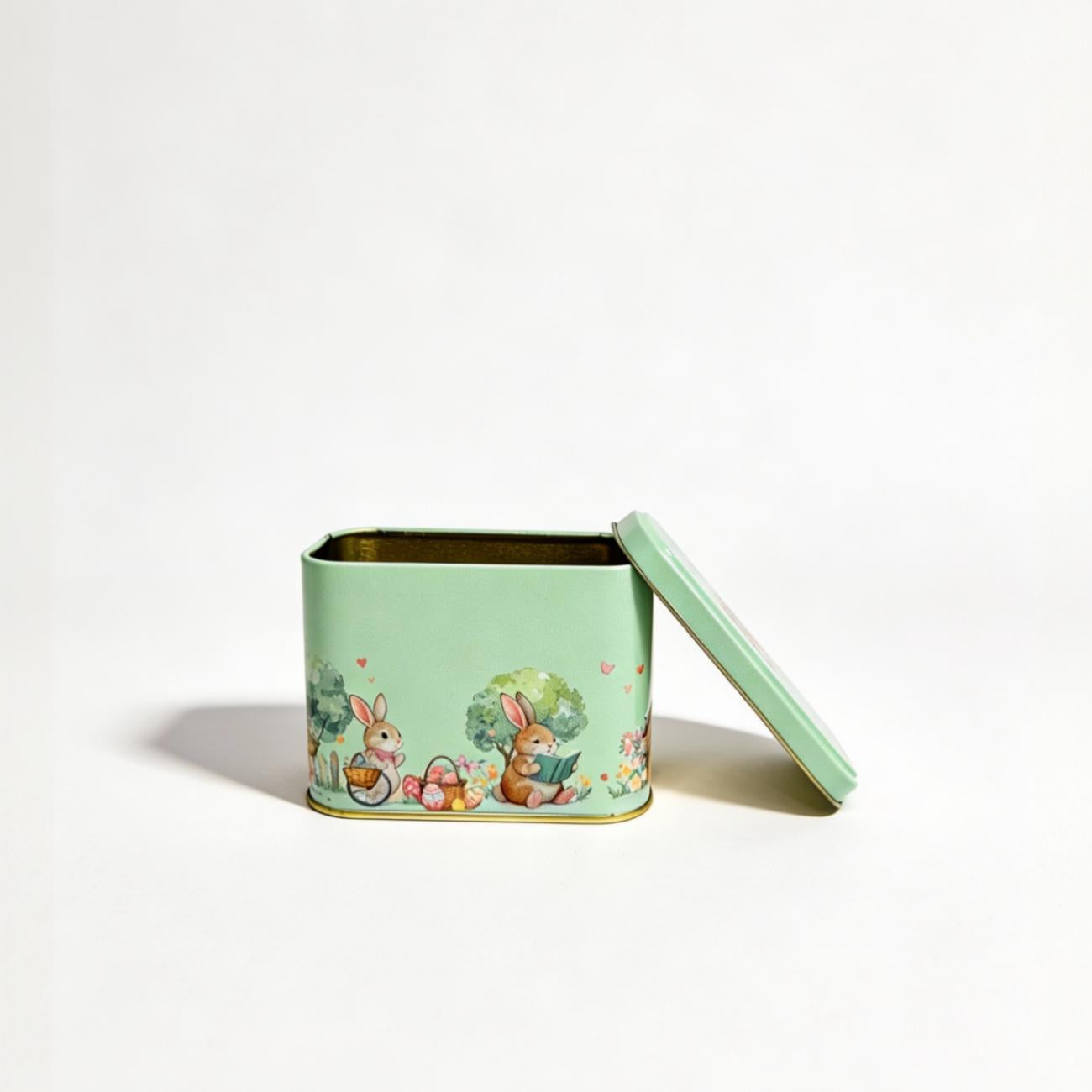 Lata Vintage Retangular 8,5x11,5x6,0 cm - Páscoa