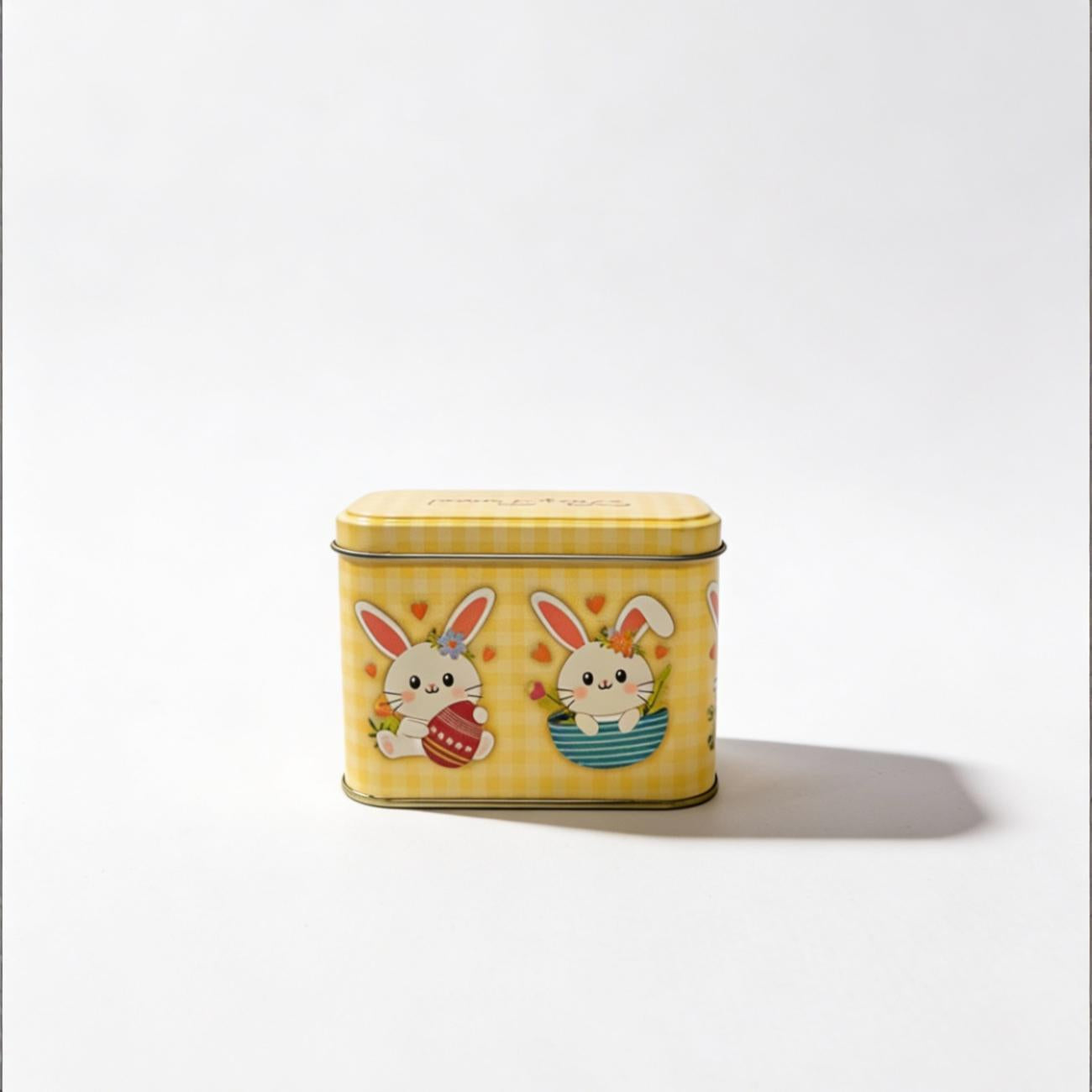Lata Xadrez Retangular 8,5x11,5x6,0 cm - Páscoa