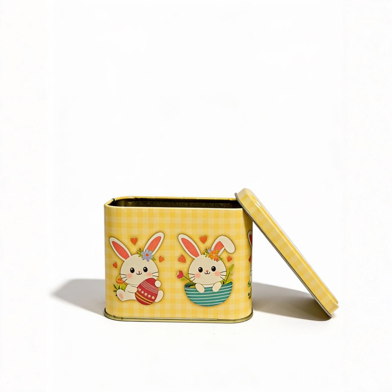 Lata Xadrez Retangular 8,5x11,5x6,0 cm - Páscoa