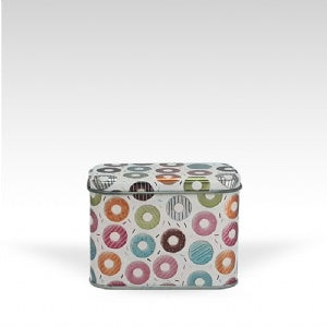 Lata Donuts Retangular - 8,5x11,5x6,0 cm