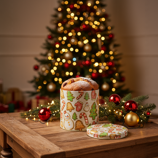 Lata Biscoitos de Natal - 16,5 x 16,9 cm