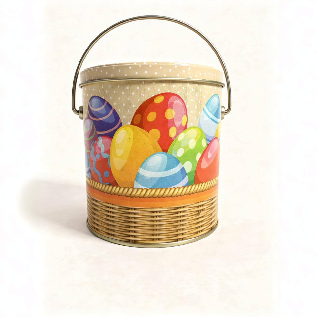 Balde Cesta de Ovos - 16,5 x 18,9 cm -Páscoa