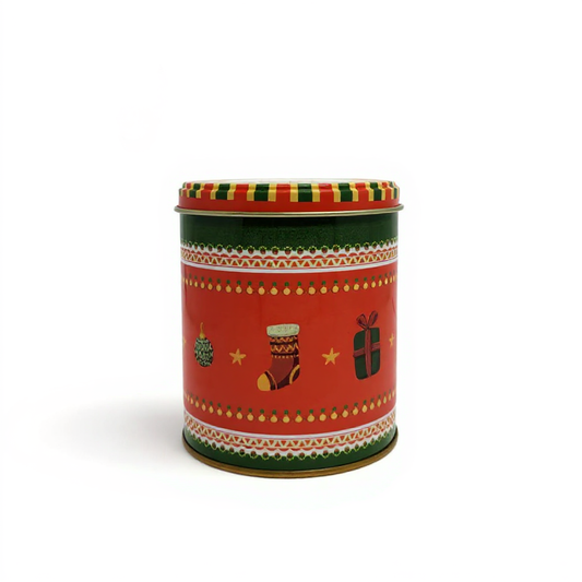 Lata Vermelho Natal - 9,9 x 12,2 cm