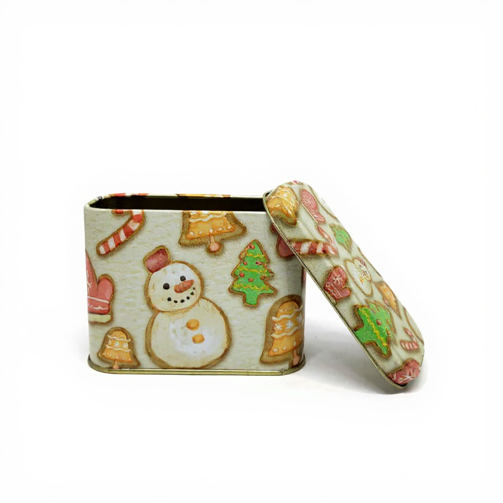 Lata Biscoitos de Natal - 8,5 x 11,5 x 6,0 cm