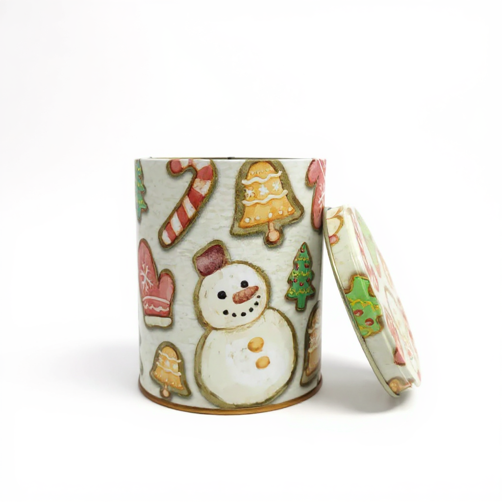 Lata Biscoitos de Natal - 9,9 x 12,2 cm