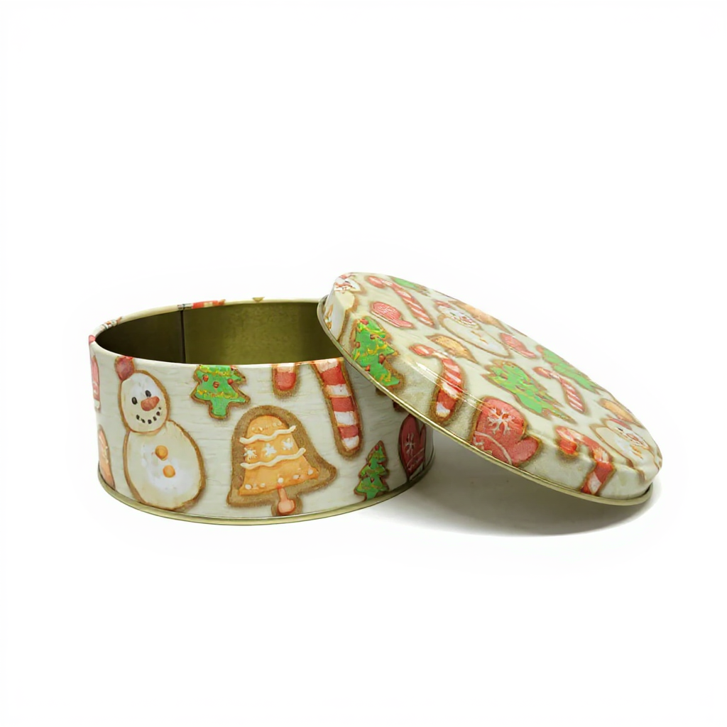 Lata  Biscoitos de Natal - 16,5 x 6,6 cm