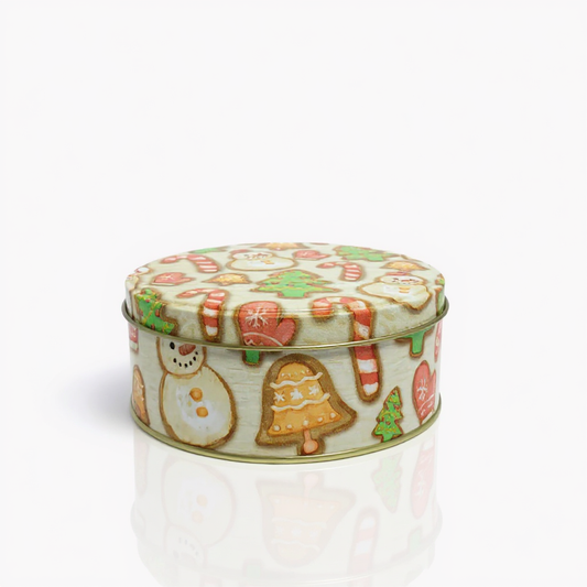 Lata  Biscoitos de Natal - 16,5 x 6,6 cm