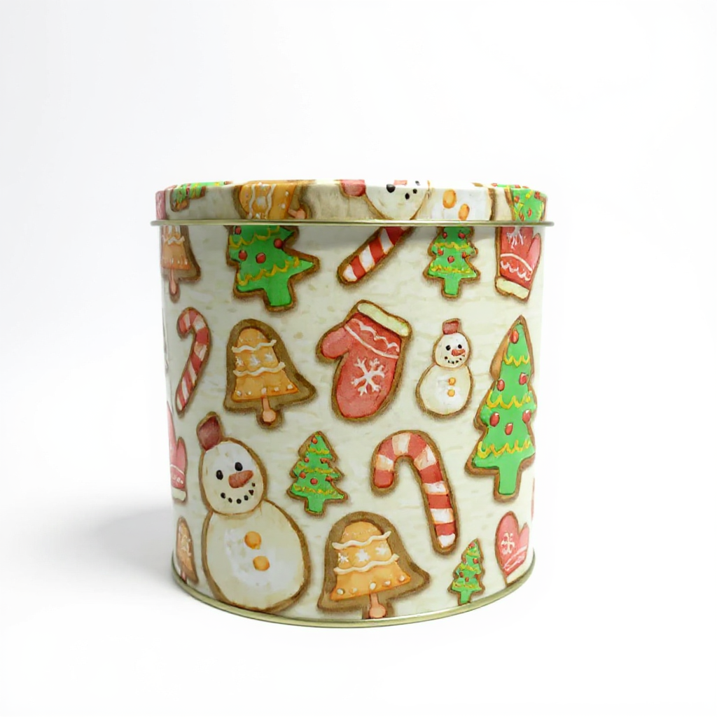 Lata Biscoitos de Natal - 16,5 x 16,9 cm