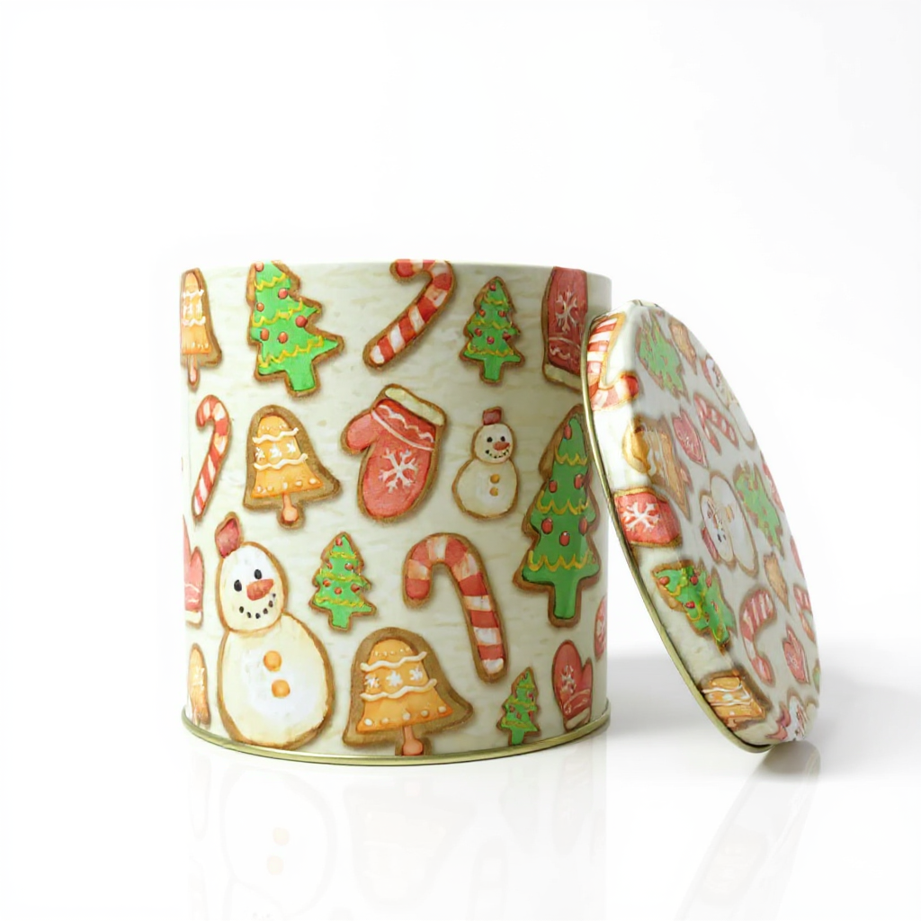 Lata Biscoitos de Natal - 16,5 x 16,9 cm