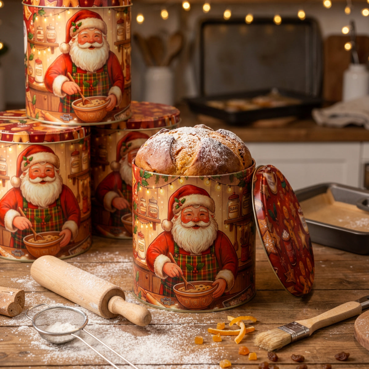 Lata Cookies Natal - 16,5 x 16,9 cm
