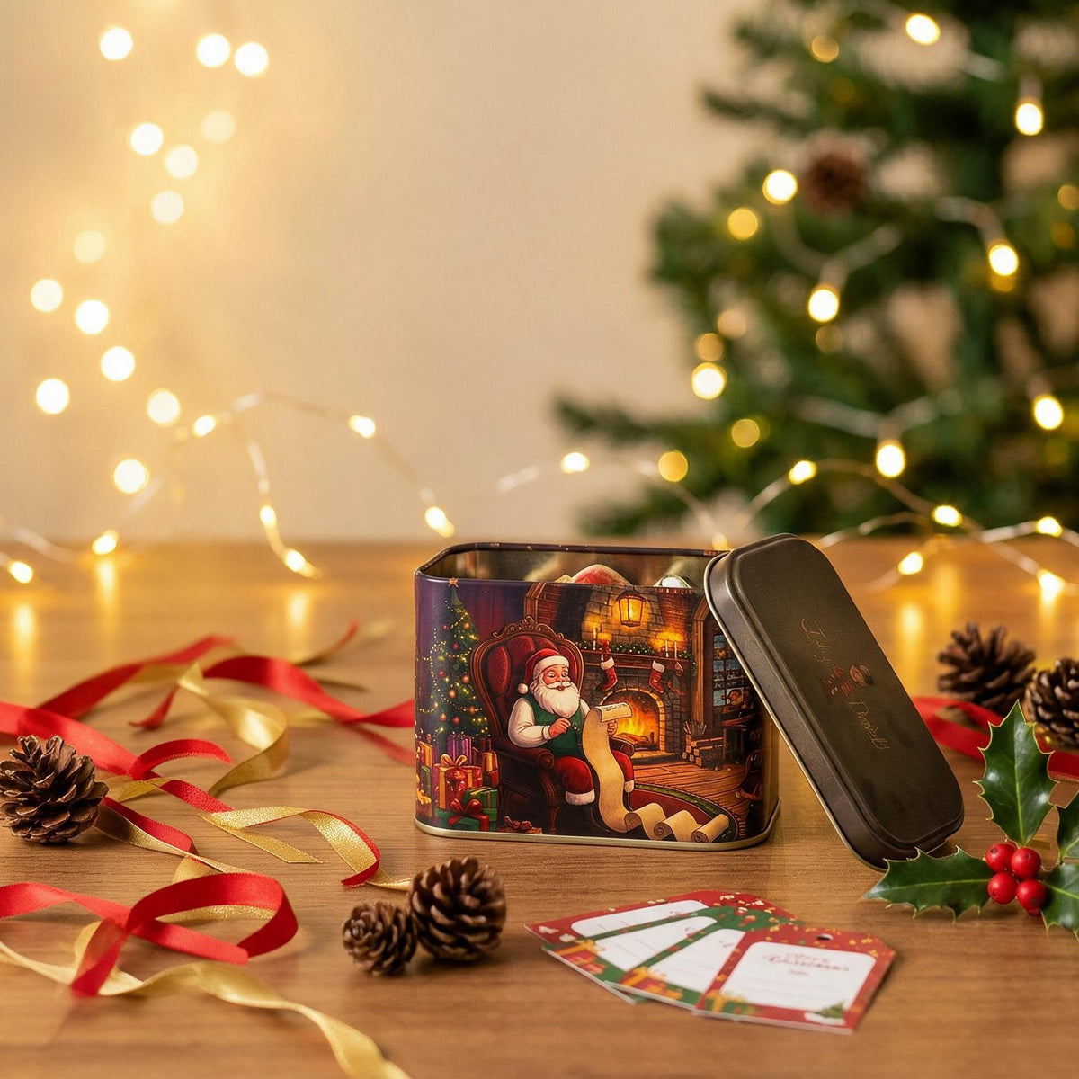 Lata Fábrica Natal - 8,5 x 11,5 x 6,0 cm